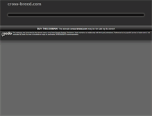 Tablet Screenshot of cross-breed.com